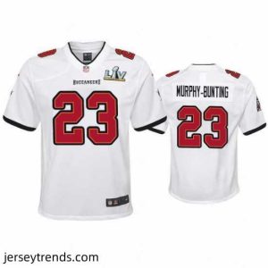 Magnificent Sean Murphy Bunting Buccaneers White Super Bowl Lv Game Jersey