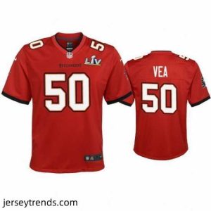 Exquisite Vita Vea Buccaneers Red Super Bowl Lv Game Jersey