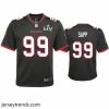 Brilliant Warren Sapp Buccaneers Pewter Super Bowl Lv Game Jersey