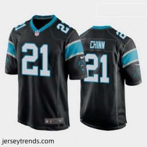 Radiant jeremy chinn carolina panthers black game jersey