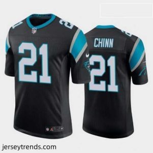 Striking jeremy chinn carolina panthers black vapor limited jersey