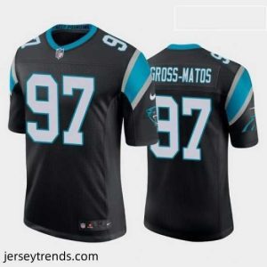 Magnificent yetur gross matos carolina panthers black vapor limited jersey