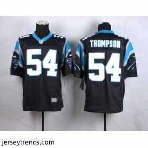 Suave nike nfl jerseys carolina panthers 54 thompson black[Elite]