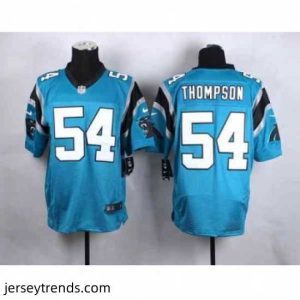Brilliant nike nfl jerseys carolina panthers 54 thompson blue[Elite]