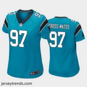 Magnificent yetur gross matos carolina panthers blue game jersey